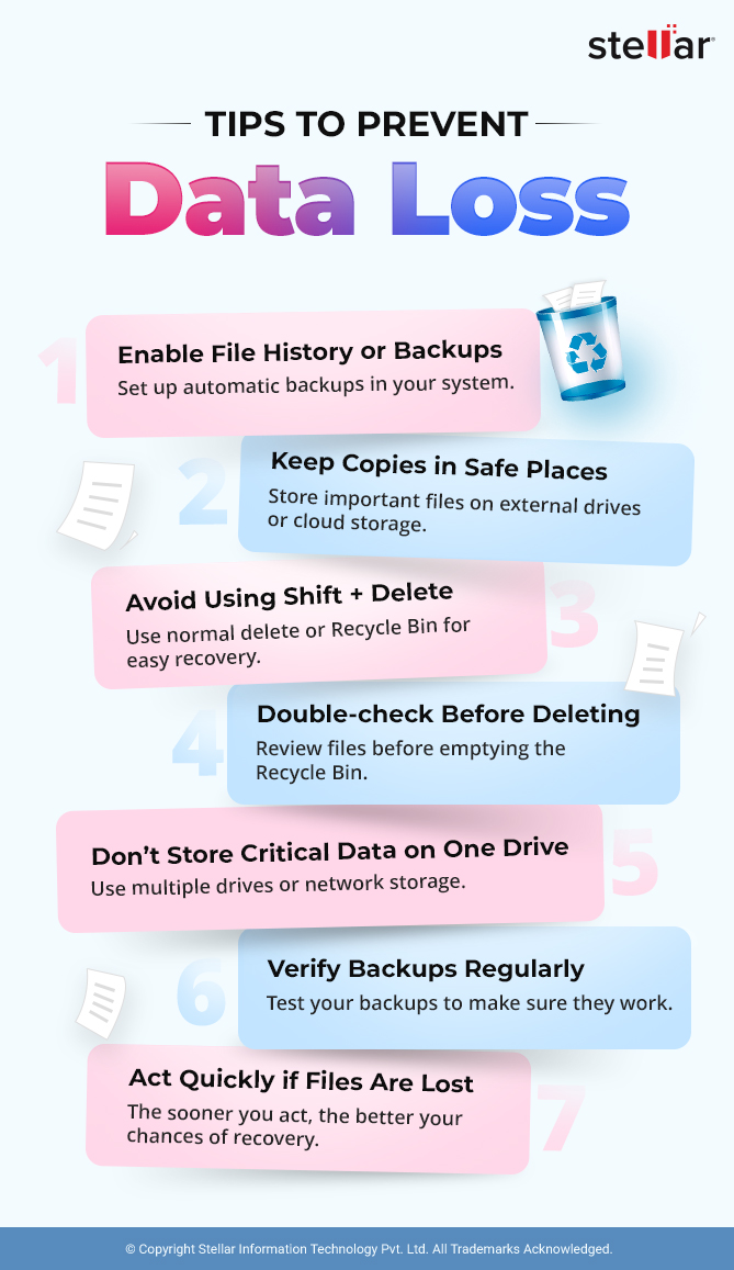 Tips to prevent data loss